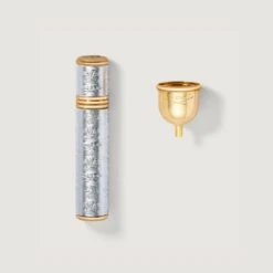 Creed Refillable Travel Perfume Atomizer 10ml - Gold/Silver