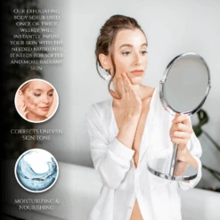 Almond Vanilla Sea Salt Exfoliating Body Scrub With Argan Oil & Vitamin E Booster, 225ml -Creed Cheap Shop PSS001 ProductImages WATERMARK 04