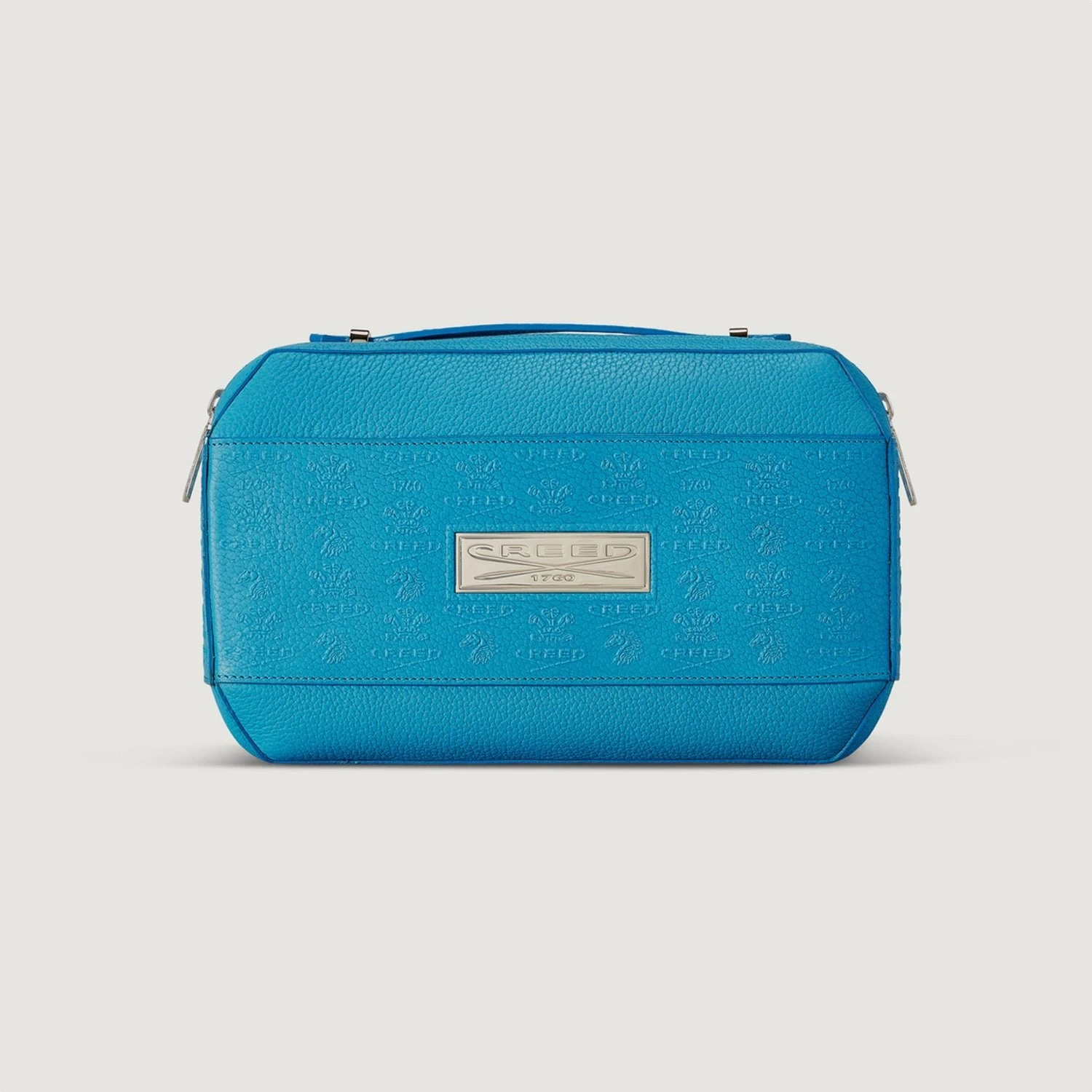 Creed Leather Wash Bag - Blue 1 Creed Leather Wash Bag - Blue