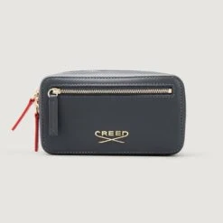 Creed Leather Wash Bag - Graphite